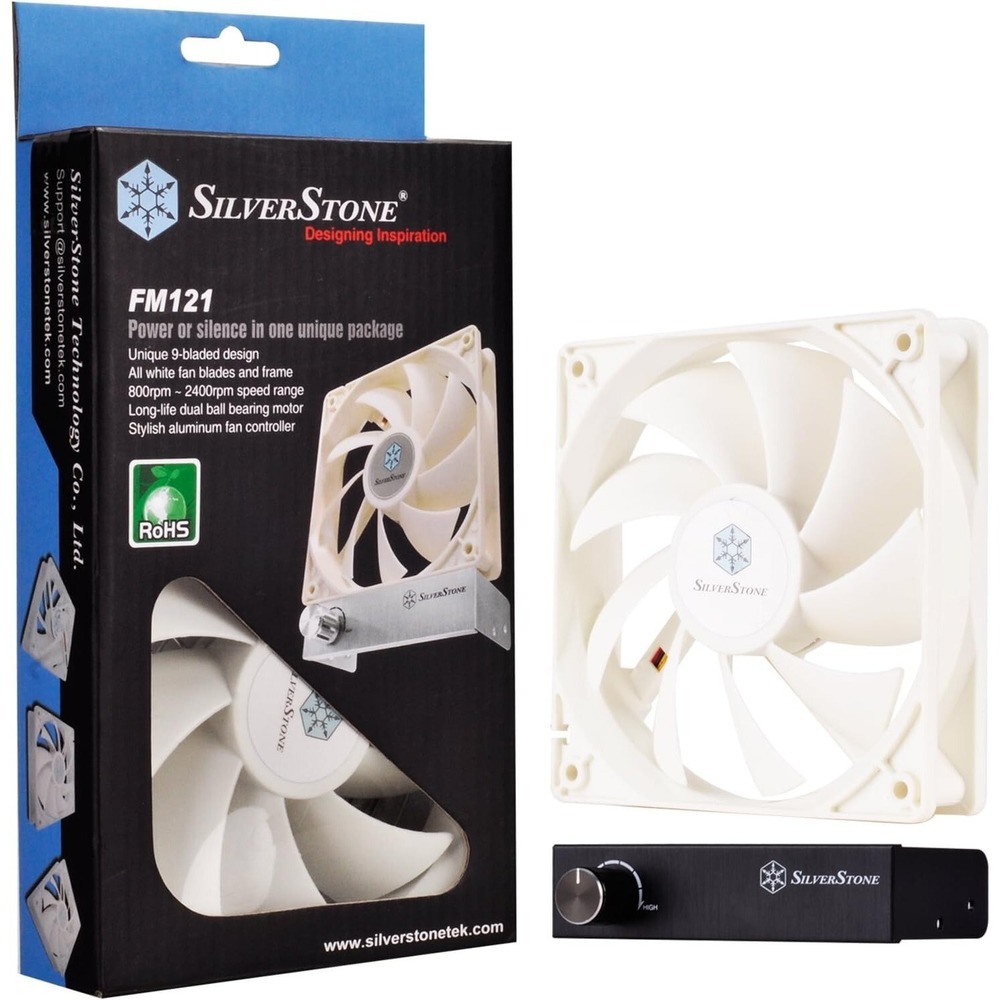Silverstone SST-FM121B Black Adjustable Computer Case Cooling Fan 120mmM NEW